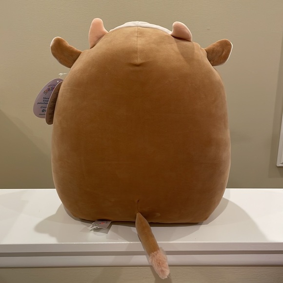 NWT 14” Griella the Cow with Rainbow Spotted Belly Easter Squishmallow - Picture 2 of 4